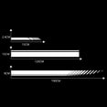 thumbnail image 3 of 5 PCS Universal White Car Racing Body Side Stripe Skirt Roof Hood Decal Sticker for All Cars PVC Decal, 3 of 7