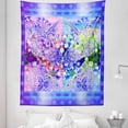 thumbnail image 1 of Unicorn Tapestry, 2 Myhtical Horses Facing Each Other Floral Ornament Framework Birds Spring Nature, Fabric Wall Hanging Decor for Bedroom Living Room Dorm, 5 Sizes, Multicolor, by Ambesonne, 1 of 1