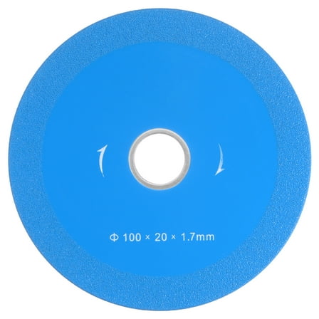 Uxcell Glass Cutting Disc 4 inch Ultra-Thin Diamond Saw Bit Cutting Disc 100x20x1.7mm 80-Girt Tiles Cutting Wheel