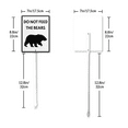 thumbnail image 6 of Caution Safety Sign Do Not Feed The Bears Sign with Stake 7x8.8inch Aluminum Outdoor Decoration Sign Rustproof Sturdy Aluminum Sign for Outdoor Use Easy Install Set of 1, 6 of 6