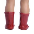 thumbnail image 3 of kusrkot Paire de Chaussures de Mode en Cuir PU Rouge pour Poupées de 18 '' Habiller, 3 of 8