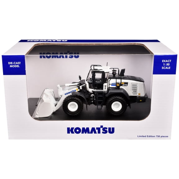 Komatsu WA475-10 Wheel Loader White Limited Edition to 750 pieces Worldwide 1/50 Diecast Model by Universal Hobbies