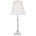 thumbnail image 5 of Vienna Full Spectrum Traditional Table Lamp 25" High Crystal Glass Column White Square Bell Shade for Living Room Family Bedroom Bedside, 5 of 7