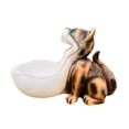thumbnail image 3 of Cuenco para dulces, cuenco grande, escultura de boca, contenedor para artículos diversos, decoración de mesa de entrada Gato marrón, 3 of 9