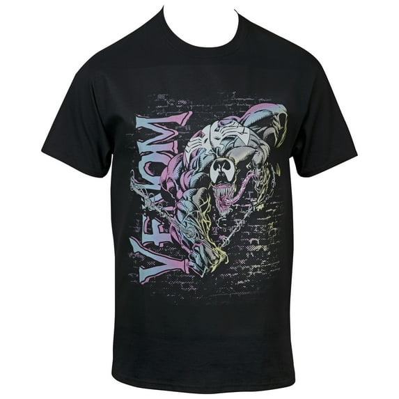 Marvel Comics Venom Swinging Brick T-Shirt-Large