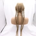 thumbnail image 5 of Blonde Synthetic Braided Lace Front Wig Blonde 4x Twist Braids Wig with Baby Hair Heat Resistant Fiber Wig for Women, 5 of 5