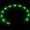 Green, variant on kladzum LED Dog Collar, Light Up Dog Collars, LED Luminous Collar USB Charging Dog Color 12 LED Lights, Rechargeable Dog Lights for Night Walking, Universal, Reusable Necklace
