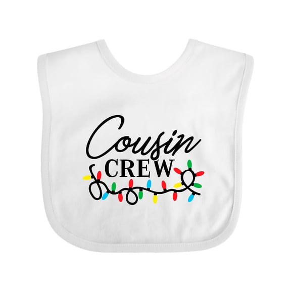 Inktastic Christmas Cousin Crew Boys or Girls Baby Bib