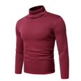 thumbnail image 5 of LNZGNM Men's Base Layer Tops Long Sleeve Mock Neck Slim Fit Thermal Cozy Everyday Shirt Cool Weather Comfort,Wine(L), 5 of 6