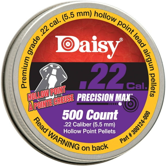 Daisy .22 Cal. Hollow Point Pellets Ammunition, 500 Count