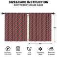 thumbnail image 2 of Blackout Kids Curtains,Red and Green Checkerboard Checkered Pattern Childrens Insulated Curtains Set Of 2,Bedroom Essentials,Toddler Room Decor 52"x63", 2 of 5