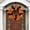 Yellow-B, variant on QTBIUQ 9.8x9.8 Inch Maple Wreath Garland Artificial Maple Leaf Bats Decoration Wreath Pendant Window Door Hanging Maple Leaf Wreath Yellow-A
