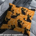 thumbnail image 2 of Feelyou Kawaii Cat Fabric by the Yard 5 Yards for Kids, Cartoon Kitten Lover Home Decor Fabric by the Yard, Halloween Bat Animal Sewing Fabric, Lightweight Room Decor, 2 of 6