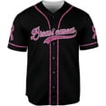 thumbnail image 2 of Personalized Breast Cancer Jersey, Pink Ribbon Awareness Soccer Shirt Baseball Breast Cancer Survivor Pride Jersey (S), 2 of 4
