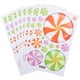 thumbnail image 1 of KAKOWELY 8 hojas de pegatinas navideñas para ventanas con diseño de dulces, calcomanías estáticas removibles para ventanas, 1 of 5