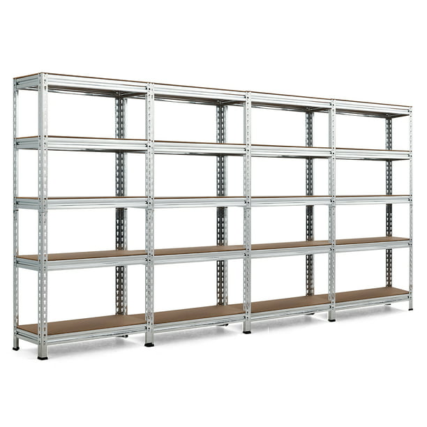 5 Tier Metal Storage Shelves 60, Adjustable 5 Tier Wire Shelving