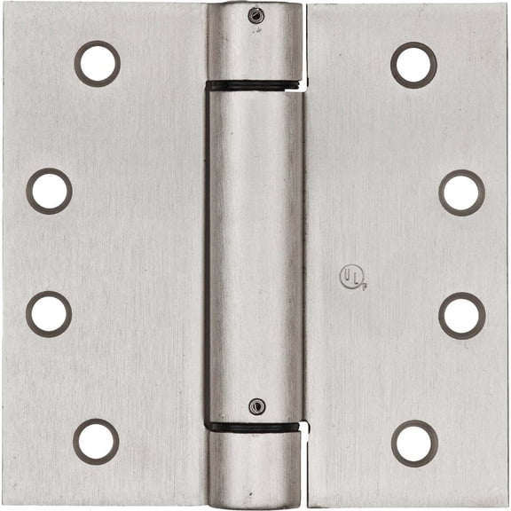 National Hardware N350-801 4" X 4" Square Corners Satin Nickel Spring Hinge