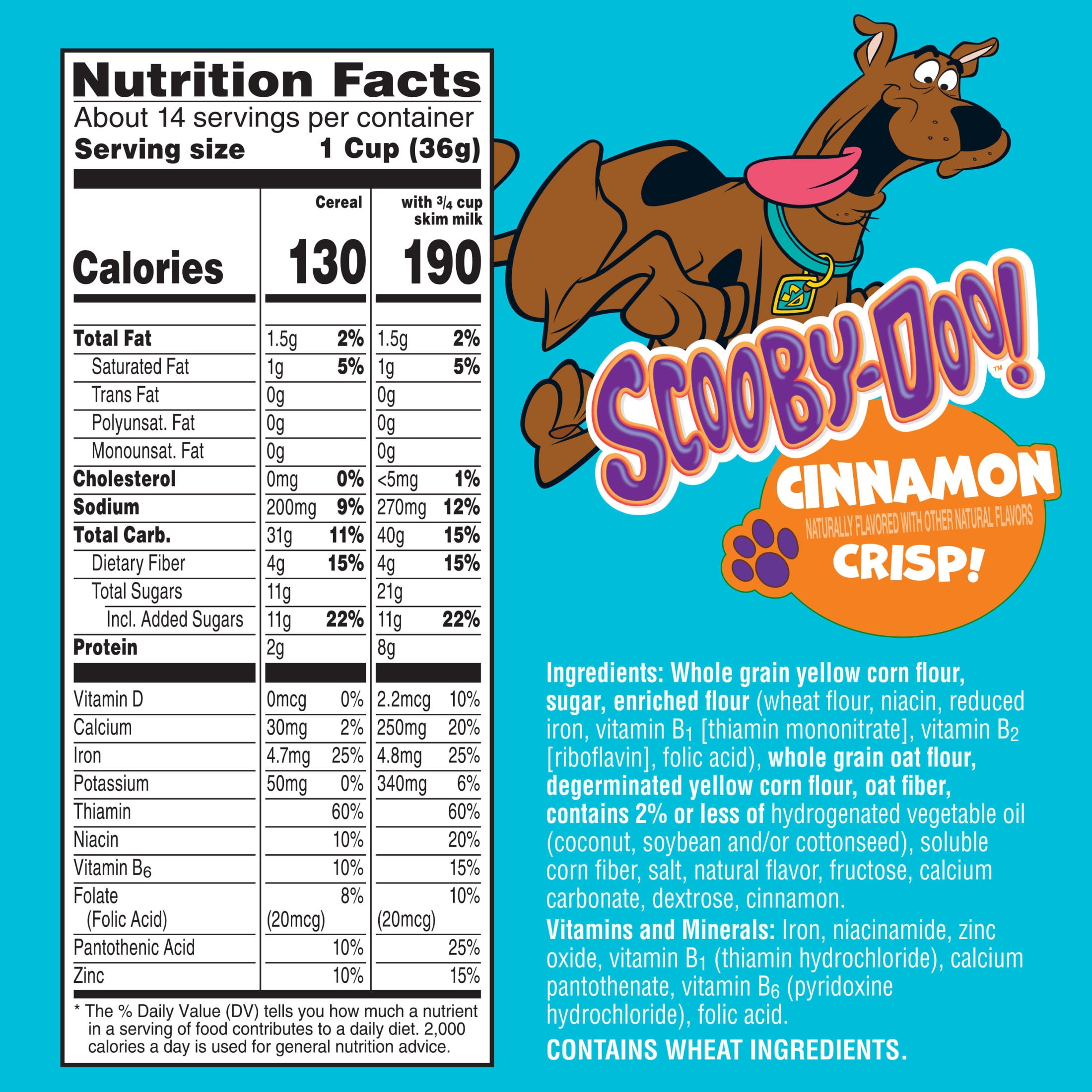 Kellogg's Cinnamon Crisp Breakfast Cereal, Kids Snacks, Family Size, 17.6 oz