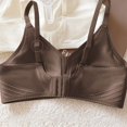 thumbnail image 4 of Byworldtasic Womens Seamless Wireless Bra V‑Neck Soft Smooth No Underwire Bra Adjustable Straps Everyday Bralette, 4 of 7