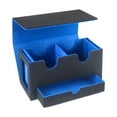 thumbnail image 2 of koolsoo Card Deck Box Sturdy PU Leather Cards Protector Deck Case Trading Cards Case Blue, 2 of 9