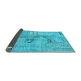 thumbnail image 2 of Ahgly Company Indoor Square Patchwork Light Blue Transitional Area Rugs, 4' Square, 2 of 4