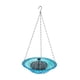 thumbnail image 3 of Comedero para pájaros colgante, cadenas de Metal decorativas de 9 pulgadas con fuente, baño para pájaros para jardín, patio, césped, decoración al air Azul, 3 of 9