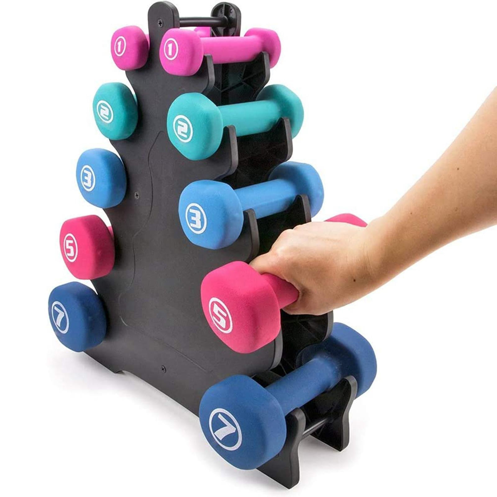Compact Tier Dumbbell Rack Fitness Equipment Hand Weight Storage