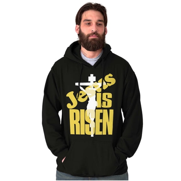 Christian Faith Jesus is Risen Hoodie Sweatshirt Women Men Brisco Brands S