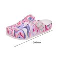 thumbnail image 4 of Esquirla Nurse Clogs Colorful Patterned EVA Nursing Shoes for Kitchen Indoor Sanitary 38, 4 of 8