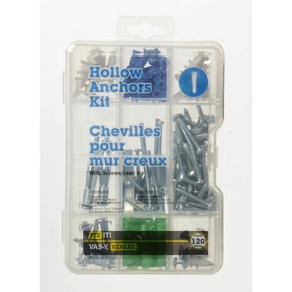 Assorted Anchor Kit 120 Pieces