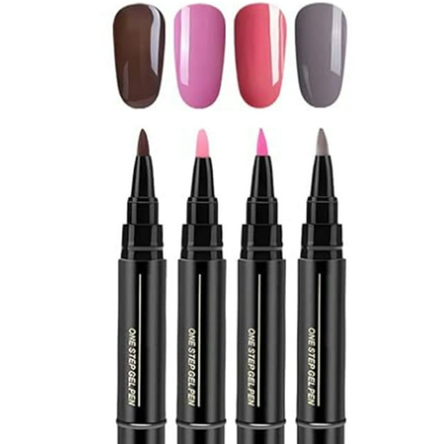 Kieccall Small And Portable Suitable For Travel Convenient And Glue Drying Nail Glue Pen With 4 Colors 5ml