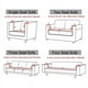 Waterproof Sofa Covers 1/2/3/4 Seats Jacquard Solid Couch Cover L Shaped Sofa Cover Protector Bench Covers - image 2 of 7
