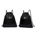 thumbnail image 3 of Mochila De Baloncesto Mochila de baloncesto con cordón, bolsa de malla de baloncesto, bolsa de transporte de fútbol (negro) Sywqhk Para Estrenar, 3 of 9