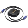 thumbnail image 2 of 3xRetractable Portable V1.4 Cable 1080P Adaptador 3D Cord Wire 1.8m Sunnimix Cable HDMI retráctil, 2 of 8