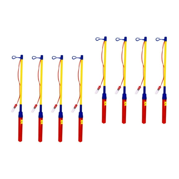 ETEREAUTY Lantern Holder Led Lantern Sticks Plastic Electronic Laternenstab Holder For Kids, 8pcs, 39cm, Without Battery