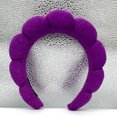thumbnail image 1 of Diadema de esponja en forma de nube para la parte superior del cráneo, cueva para el cabello, toalla para lavarse la cara, diadema de tela para mujer, 1 of 5