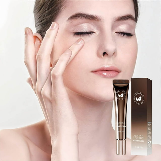 Brillo de ojos con luteína, crema de noche antiarrugas para el contorno de ojos, hidratante, crema hidratante para el contorno de ojos