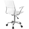 thumbnail image 3 of Pemberly Row Modern Style Vinyl and Steel Office Chair in White, 3 of 5