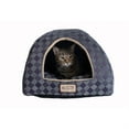 thumbnail image 4 of Armarkat C65HHG-LS Motif à Damier Gris Pourpre Lit pour Chat, 4 of 5