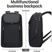 BANGE Waterproof Oxford Fabric 15.6 Smart Laptop Backpack, Black