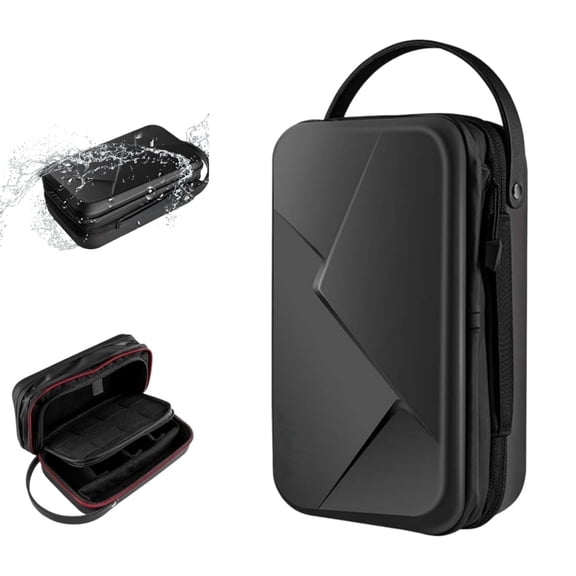 Waterproof Action Camera Storage Bag, Large Expandable Hard Carrying Case for GoPro Hero 13-5 Max, DJI Action 6/5 Pro Osmo Pocket 3, Insta360 X5/Ace Pro 2