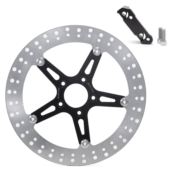 Oversize 13" Front Brake Rotor Disc + Bracket for Harley Sportster XLH 883 1200 Custom Iron 2014-2021