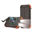 thumbnail image 1 of Mr. Gadgets Solar Blast Power Bank 20000 Mah Bateria Panel Solar De Carga Portatil Con Linterna, Manivela De Emergencia, Carga Inalambrica, Color Negro Con Naranja., 1 of 8