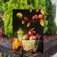 thumbnail image 3 of America Forever Autumn Night Garden Flag, 12.5 x 18 inches Double Sided, Lantern and Apple Basket Garden Flag, Harvest Moon Flags, Fall Outdoor Seasonal Flags Decorative for Yard, Lawn, Garden Decor, 3 of 5