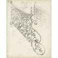 thumbnail image 2 of Harper, Ethan 12x14 Black Ornate Wood Framed with Double Matting Museum Art Print Titled - Iron Railing Design I, 2 of 4