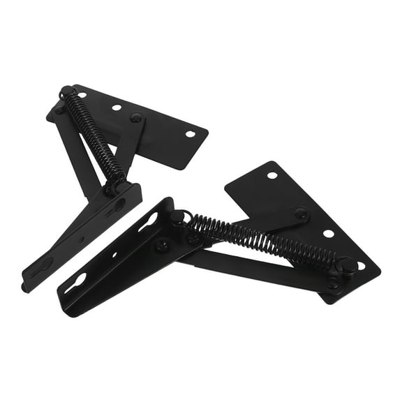 Hemoton  2 Pcs Bench Seat Lifting Hinge Furniture Hardware Accessories Black