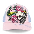 thumbnail image 1 of Ed Hardy Rhinestone Cobra Hat Pink/Sky - EHH0001-25RS, 1 of 2