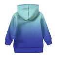 thumbnail image 3 of XADYUY Girls Graphic Hoodies 7-8 Cute Trendy Hooded Girls Sweatshirt Gradient Long Sleeve Girls Pullover Sweatshirt Aesthetic Fall Clothes for Tween Girls with Pocket,7-8 Years, 3 of 5