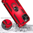 thumbnail image 5 of For iPhone 12 Pro Max Case with Tempered Glass Screen Protector, Nagebee Military Armor [Magnetic Ring Holder & Kickstand] Shockproof Protective Cover (Red), 5 of 5
