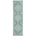 thumbnail image 4 of Balta US, Inc Ridha Medallion Indoor/Outdoor Area Rug Teal 7'10" x 10' 8' x 10' Teal, Grey, 4 of 5